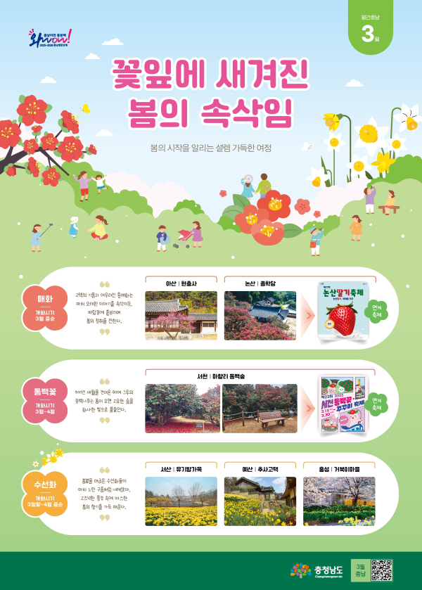 월간충남 3월 포스터