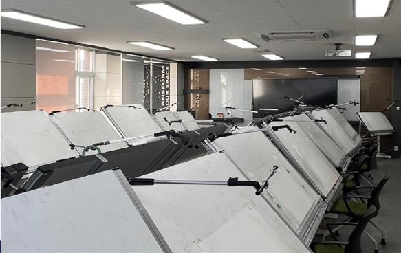 건축인테리어학과 드로잉 강의실