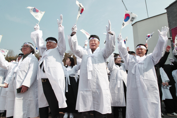 제18회 면천공립보통학교 3.10학생독립만세운동 재현행사 모습