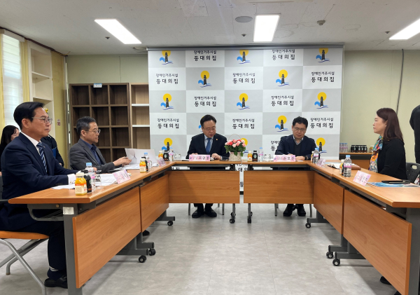 조규홍 복지부 장관, 천안시 발달장애인 거주시설 방문 모습