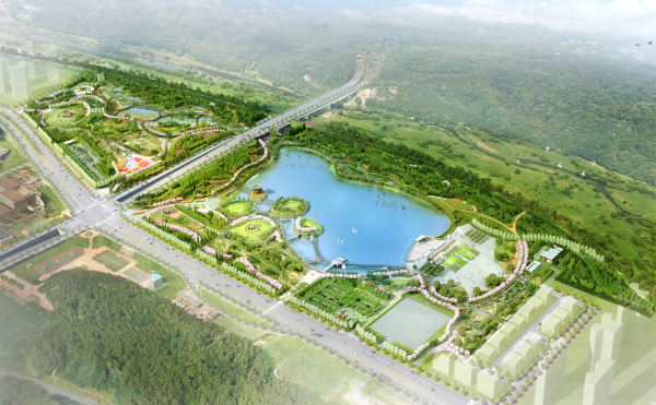 갑천호수공원 조감도