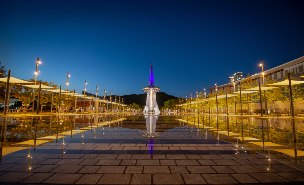 엑스포과학공원 야간 개장 모습