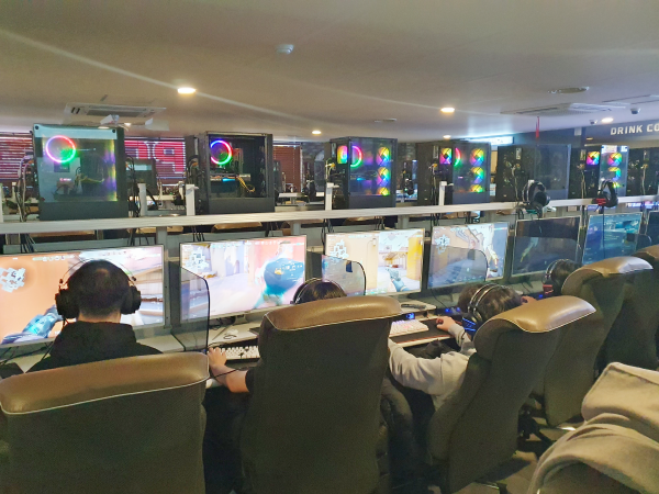 E-sports 대회 한·일 고등학교 국제교류전 진행 모습