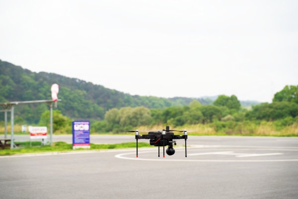 대전드론공원에서 테스트 중인 드론 모습