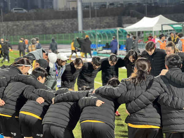 승리 의지 다지는 세종스포츠토토여자축구단