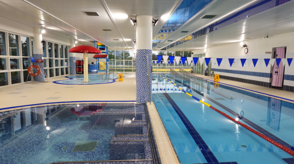 태안군가족공감센터 내 어린이수영장 모습.