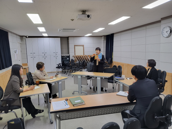 특수교육지원센터 장애학생 대상 집중성폭력예방교육 강사 사전 연수 진행 모습