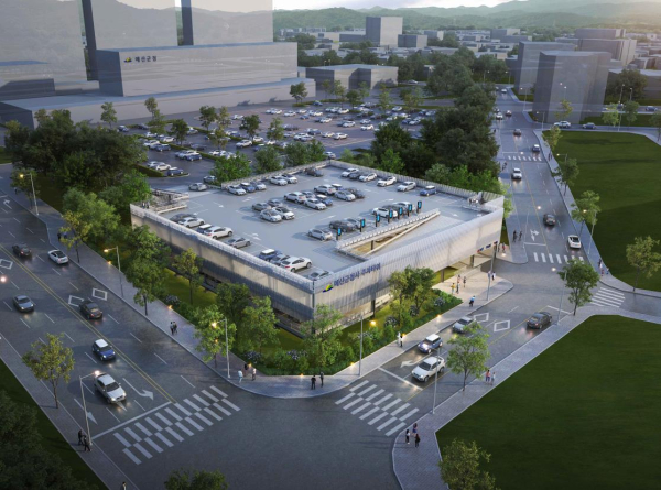 예산군청사 주차타워 조감도