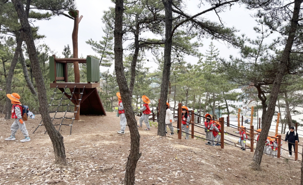 백화산 유아숲체험원 모습.