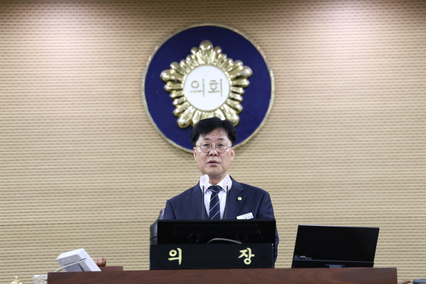 청양군의회 긴급 안건 처리를 위한 제311회 임시회 개최 모습