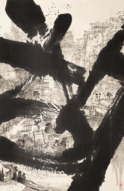 목원대 동양화 박사과정 이금 작가의 '상하이2'