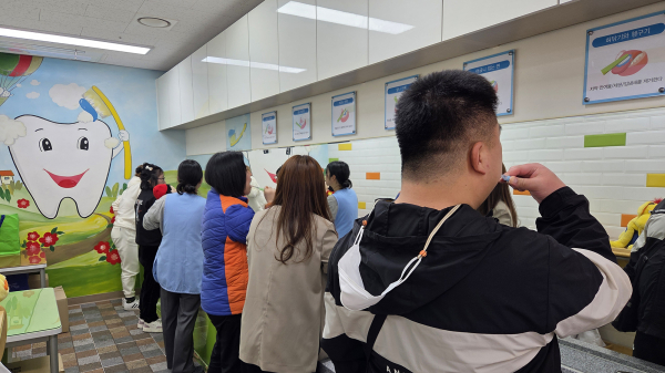 지난 3월 19일부터 서산시 보건소에서 진행된 장애인 구강건강관리 프로그램(개별 칫솔질 실습)