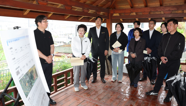 “천동 주거재생 혁신지구 현장방문 사진”