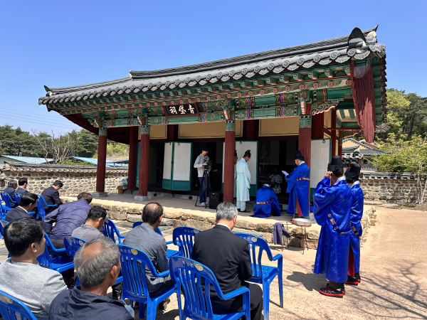 청양군 독립운동가 안창식 선생 뜻 기리는 추모 제향 봉행 모습