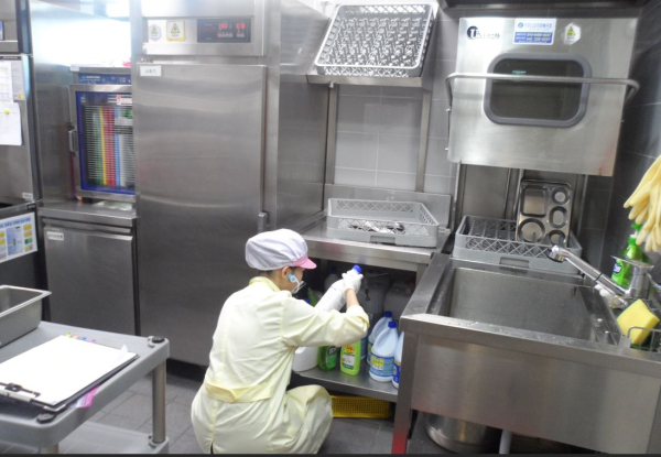 대전 서구 어린이집 집단급식소 지도점검 장면