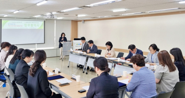 대전 5개 자치구 어린이·사회복지급식관리지원센터와 장기요양시설의 급식환경 개선과 노인 건강 증진을 위한 업무협약