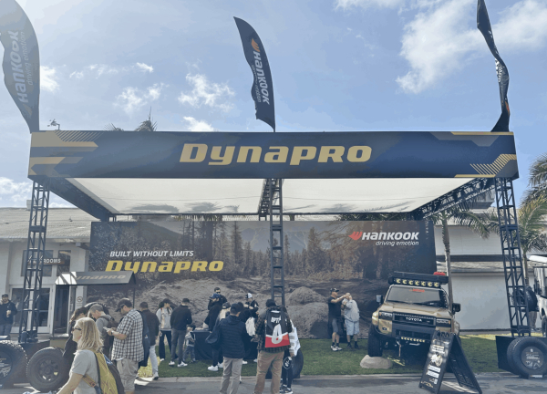 한국타이어, 미국 자동차 박람회 ‘오버랜드 엑스포 웨스트 2025’ 참가 (홍보부스 모습)