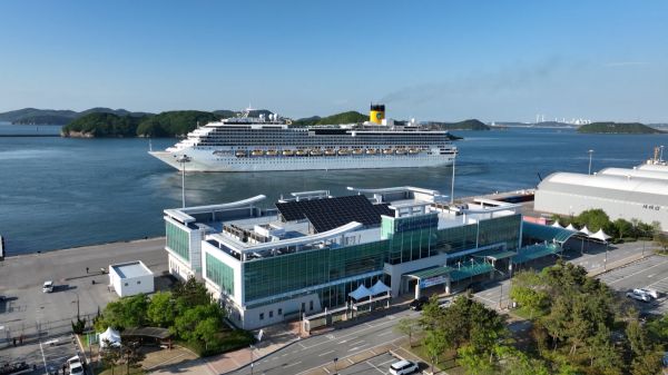 지난해 5월 8일 서산 대산항에 입항한 국제 크루즈선 코스타세레나호