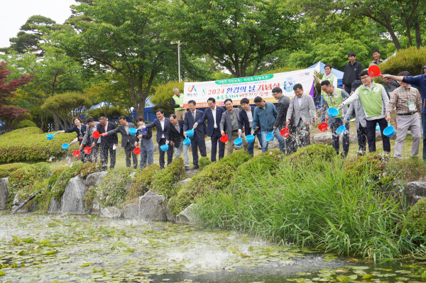 지난해 5월 25일 중앙호수공원에서 진행된 환경의 날 기념행사 모습