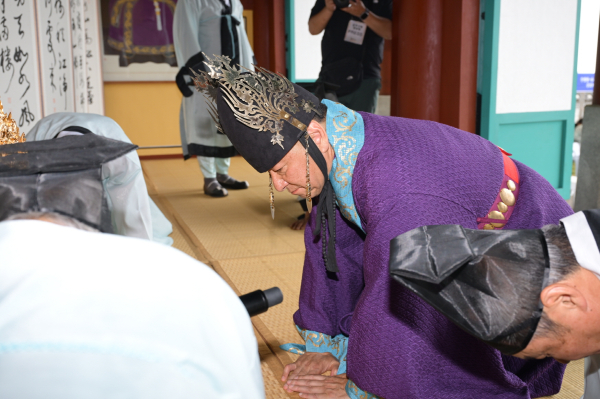 '무령왕 서거 1502주기 추모 제례' 봉행 모습