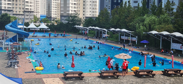 2024년 로하스산호빛공원 야외수영장 모습