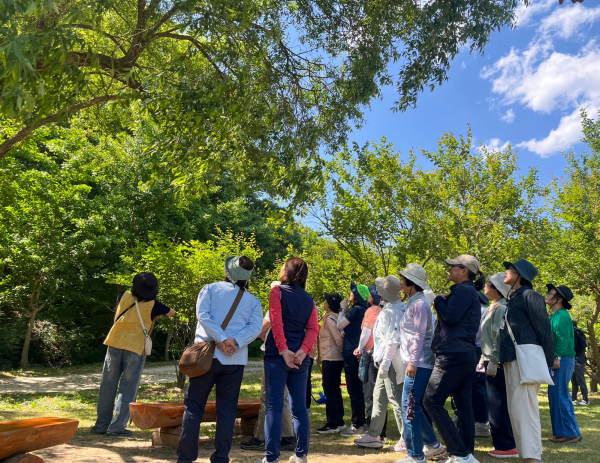 지난 4일 전국에서 모인 산림복지전문가들이 직무교육을 듣고 있다.