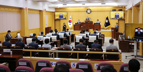 서산시의회, 제306회 제1차 정례회 개회식 전경