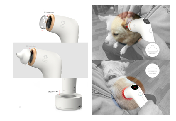 반려동물용 스마트 LED 피부관리기 PHOTOCELEN 출품 이미지
