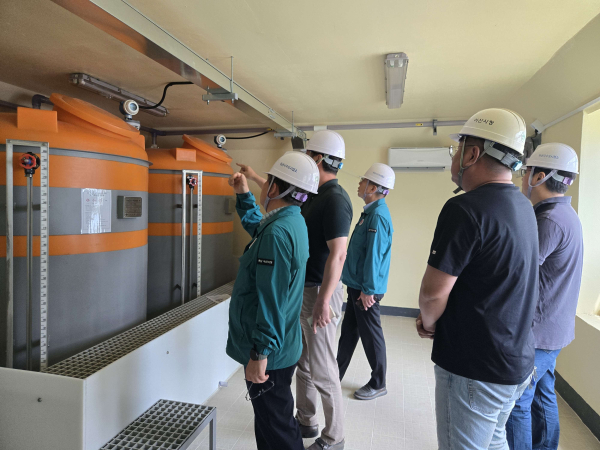 우기 대비 상수도 시설 안전 점검 모습