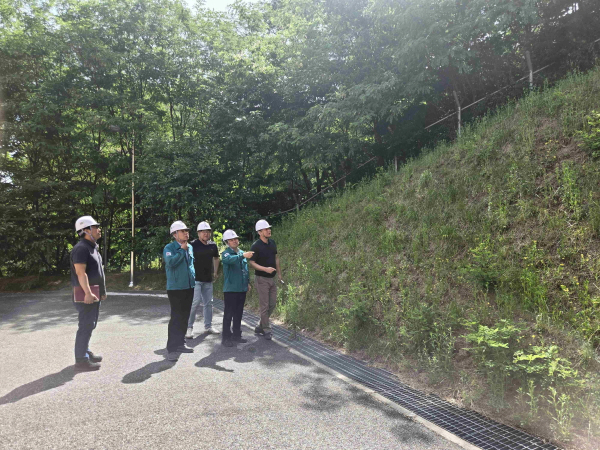 우기 대비 상수도 시설 안전 점검 모습