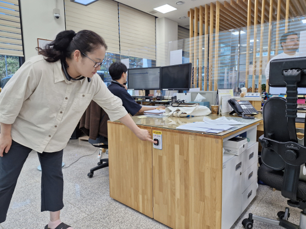 비상벨 호출 모습