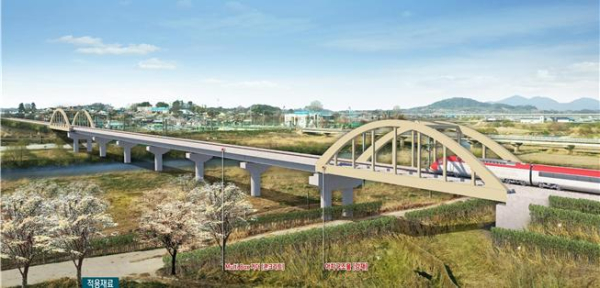 신설 동진강교 조감도