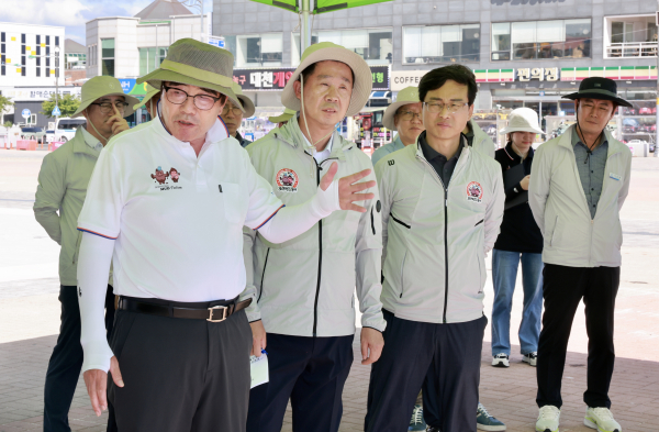 대천해수욕장 개장준비 현장 점검 모습