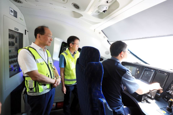 이성해 이사장, 호남권 철도 건설사업 안전·품질관리 현장점검 진행 모습