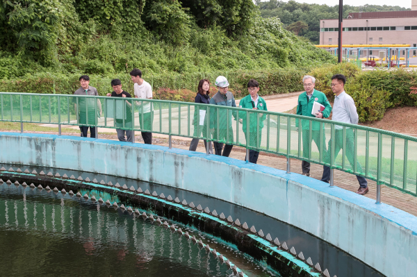 황침현 부시장 집중호우 대응 상황 점검 현장 모습