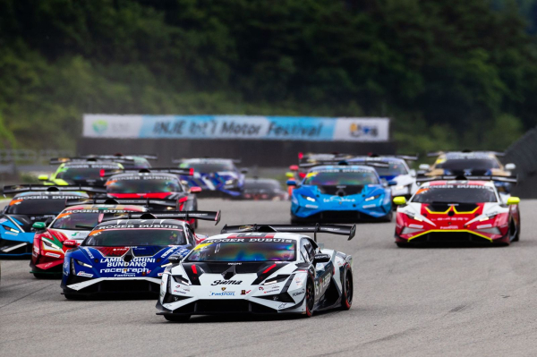 2025 시즌 람보르기니 슈퍼 트로페오 한국 대회 장면