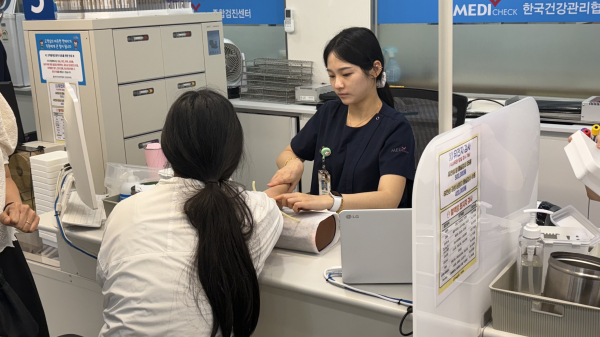 23일, 아동복지시설인 ‘정림원’ 아동•청소년을 대상으로 사회공헌 건강검진 진행 모습