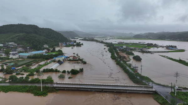 침수피해 현황 모습