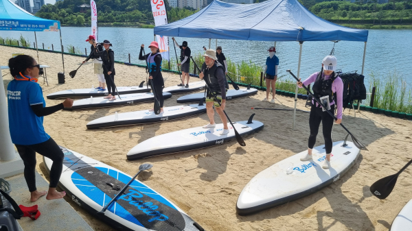 수상스포츠 시범운영 개장식 현장 사진