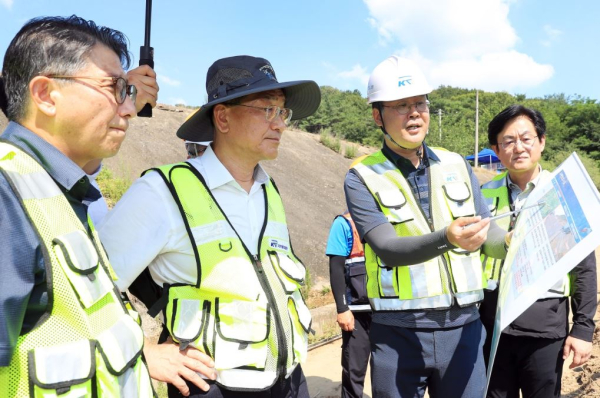 이성해 이사장, 경부선·경부고속선 수해복구 현장점검 모습