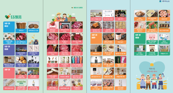 세종시 고향사랑기부제 답례품