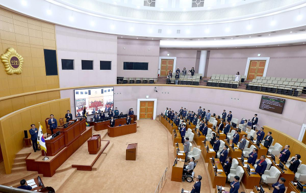 대전시의회 본회의 모습