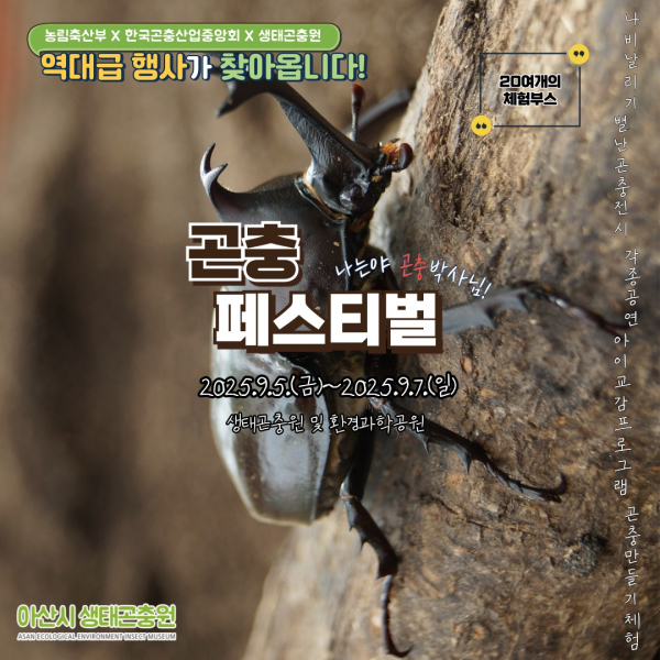 ｢곤충페스티벌｣(부제: 나는야 곤충박사님) 포스터