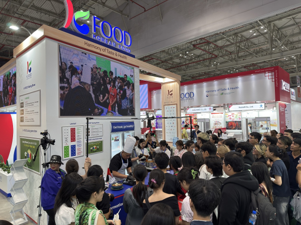 2025 호치민 식품박람회 한국관 전경 모습