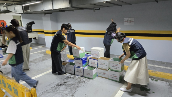 대전 서구 소산 훈련 진행 장면