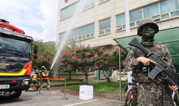 2025 을지연습 ‘드론테러 대비 실제훈련’ 진행 모습