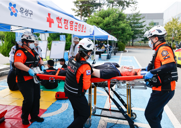 19일 ‘드론 폭탄 테러 대응 훈련’ 진행 모습