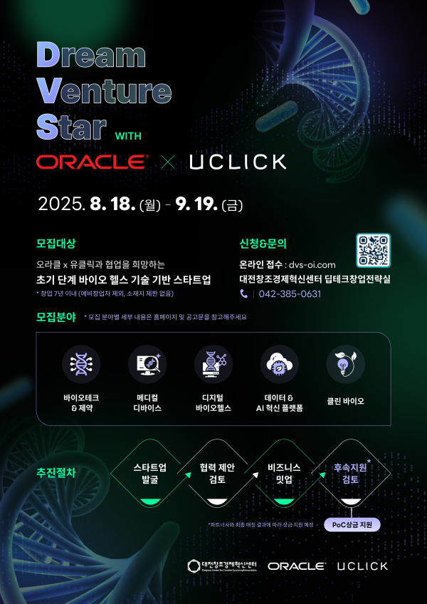 2025년「드림벤처스타(DVS) 11기 지원사업」포스터