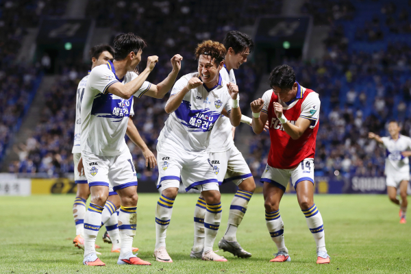 충남아산FC 경기 모습