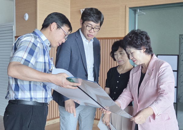 동구의회 오관영 의장, 인동 국민체육센터 현장점검 모습